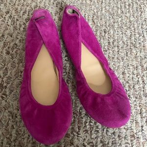J.crew Suede Ballet Flats